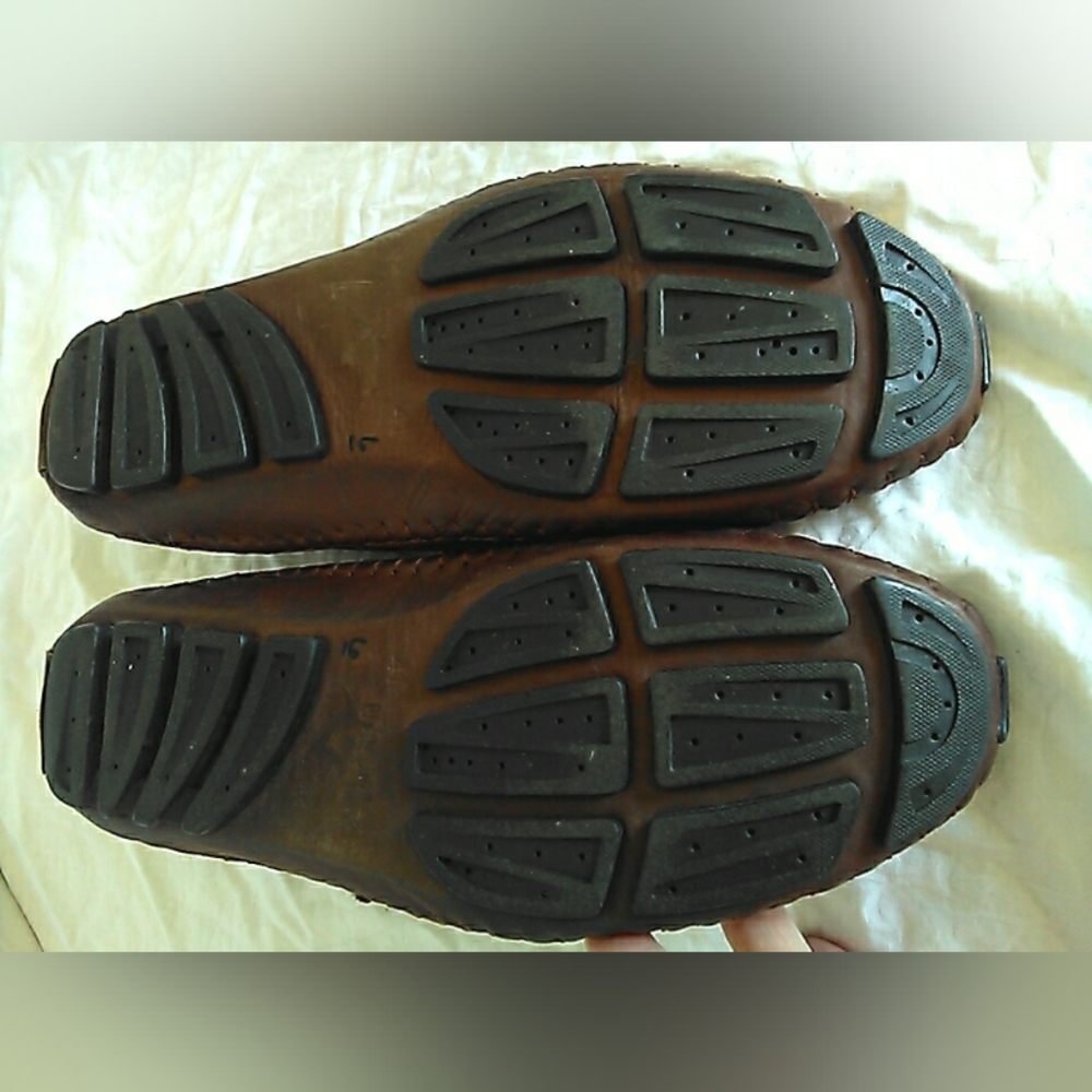 PIKOLINOS Brown Two-Tone Leather Mary Jane Flats - Picture 4 of 6